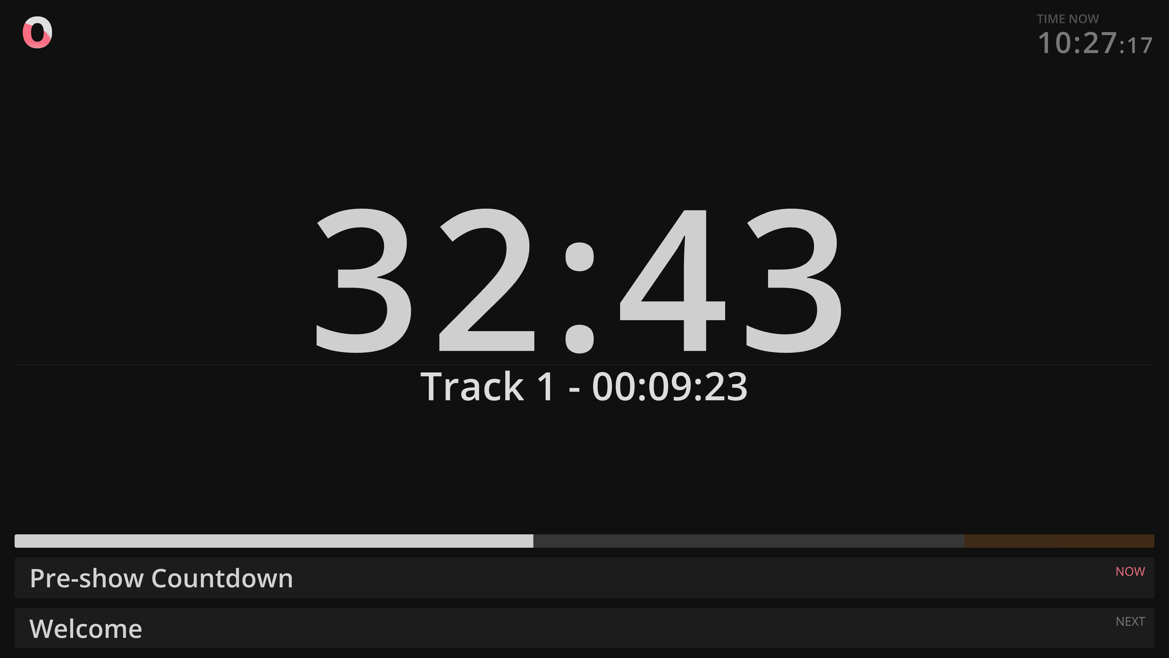 Ontime stage timer